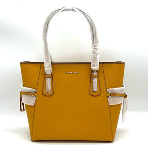 Michael Kors Voyager EW Tote Bag Leather Marigold
